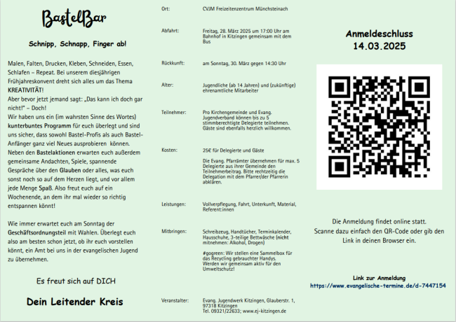 Flyer BastelBar